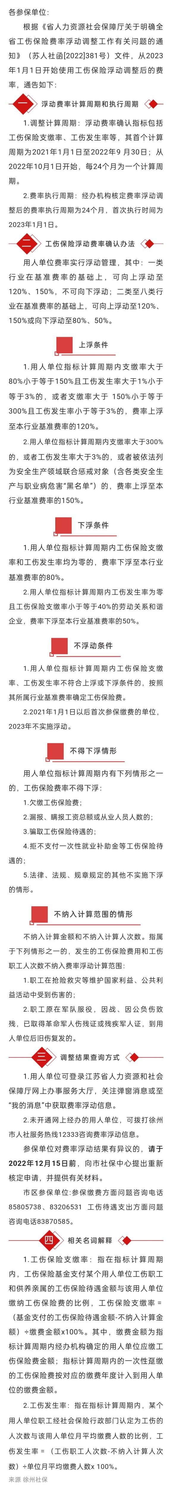 2022.12.06 徐州市2023年度工傷保險(xiǎn)費(fèi)率調(diào)整通知！可登陸江蘇智慧人社單位網(wǎng)辦大廳，查看我的辦件，及時(shí)了解明年工傷保險(xiǎn)費(fèi)率情況！.jpg